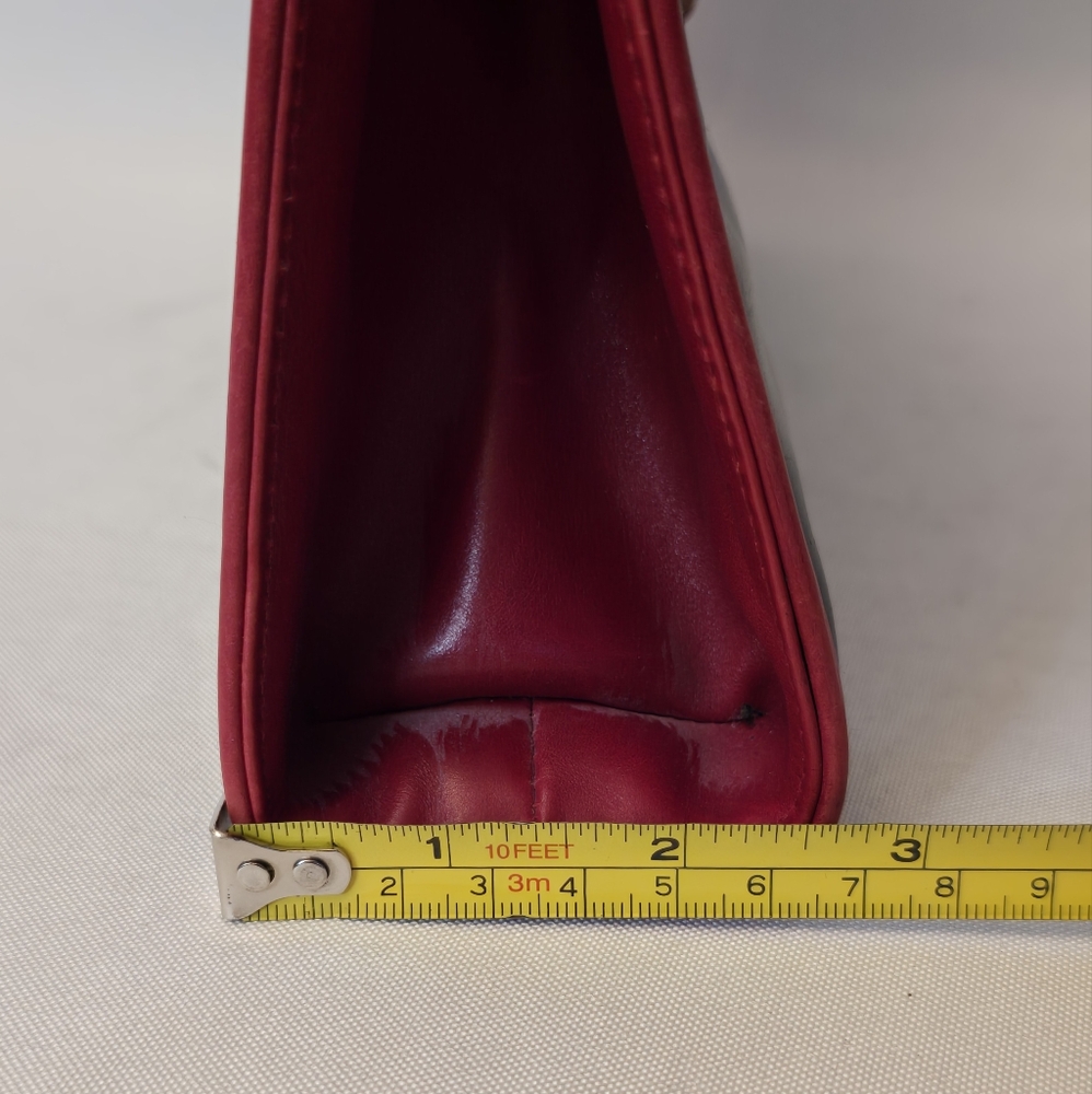 Stuart Weitzman Handbag, Black With Red Trim - image 8